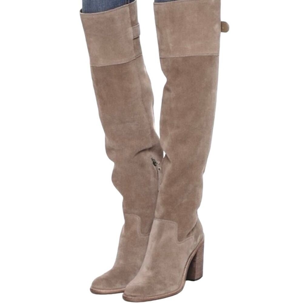 Dolce Vita Taupe Moana over knee Boots Sz 8 like new